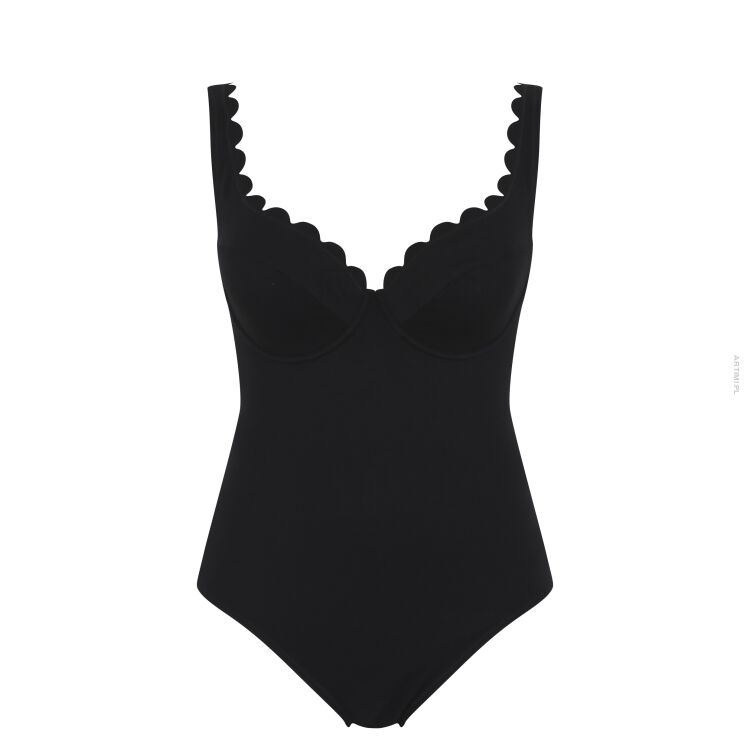 Panache Swim Spirit Rita jednoczęściowy kostium kąpielowy plunge czarny