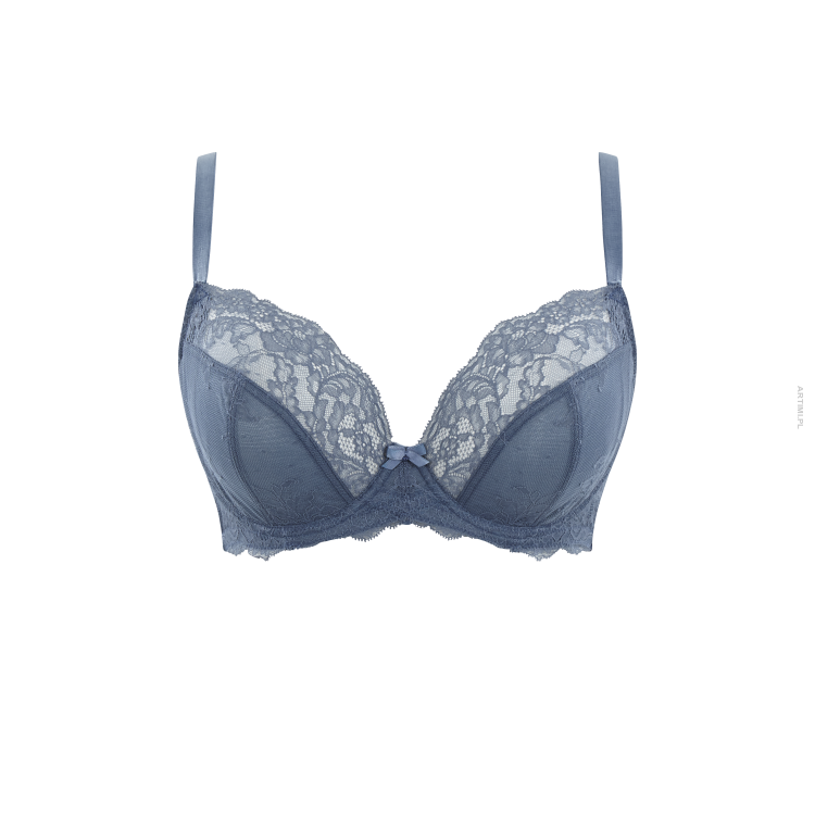 Panache miękki biustonosz Ana plunge 9396 Vintage Blue