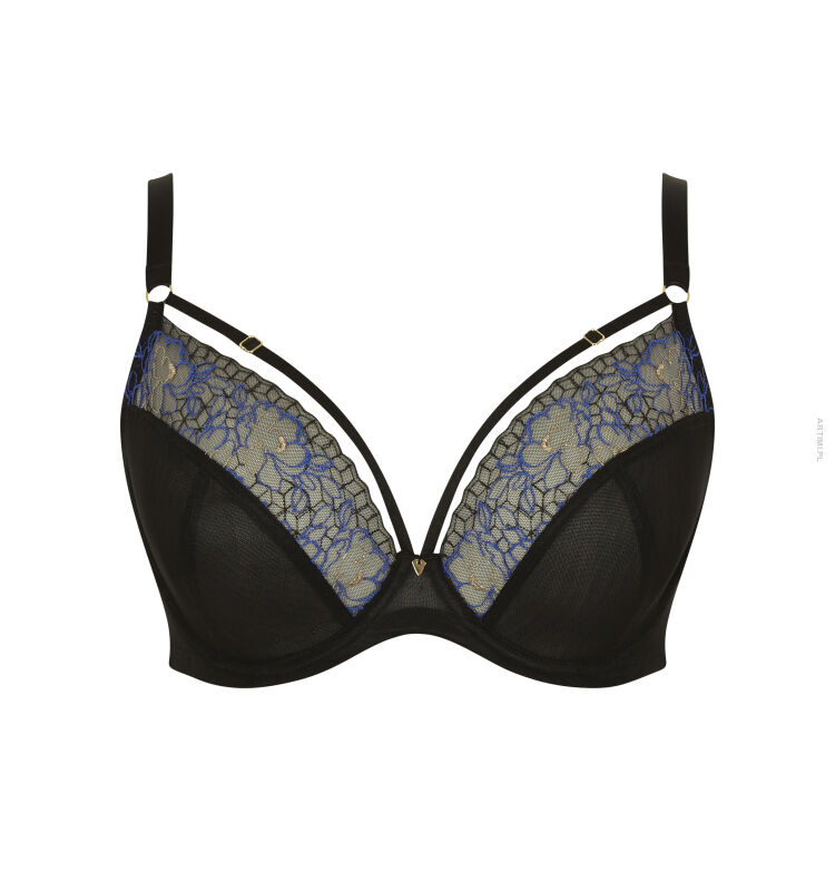 Cleo by Panache Valentina miękki biustonosz plunge Luxe Black