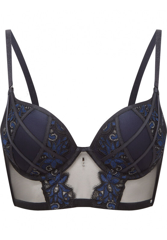Gossard Vip Rapture longline padded plunge black