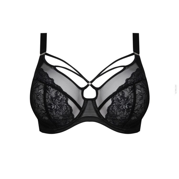 Elomi biustonosz Brianna black uw plunge bra