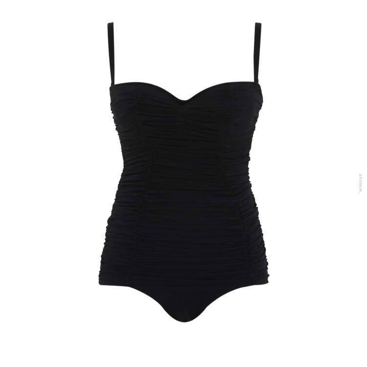 Panache  Tulle Marilyn jednoczęściowy strój kąpielowy czarny