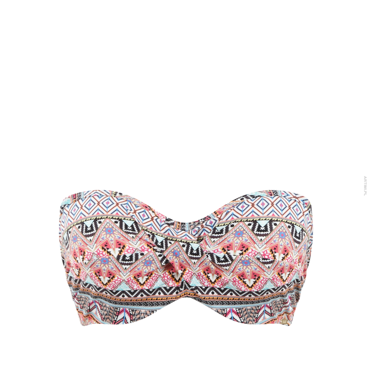 Panache Swim Eclectic Boho usztywniany biustonosz kąpielowy bandeau SW1813 Boho Print