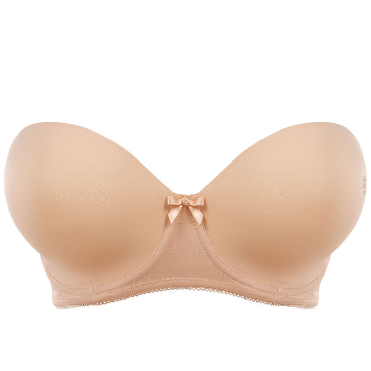 Freya Deco biustonosz usztywniany cielisty gładki strapless