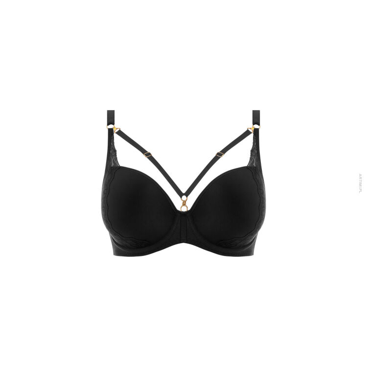 Freya Temptress biustonosz uw moulded plunge t-shirt bra black