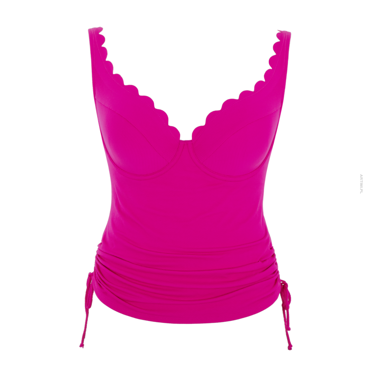 Panache Swim Spirit Selena tankini kąpielowe plunge magenta