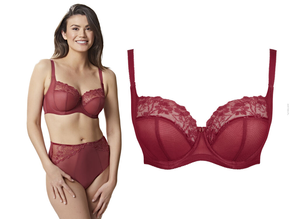 Panache Emilia miękki biustonosz na fiszbinach full cup Mineral Red