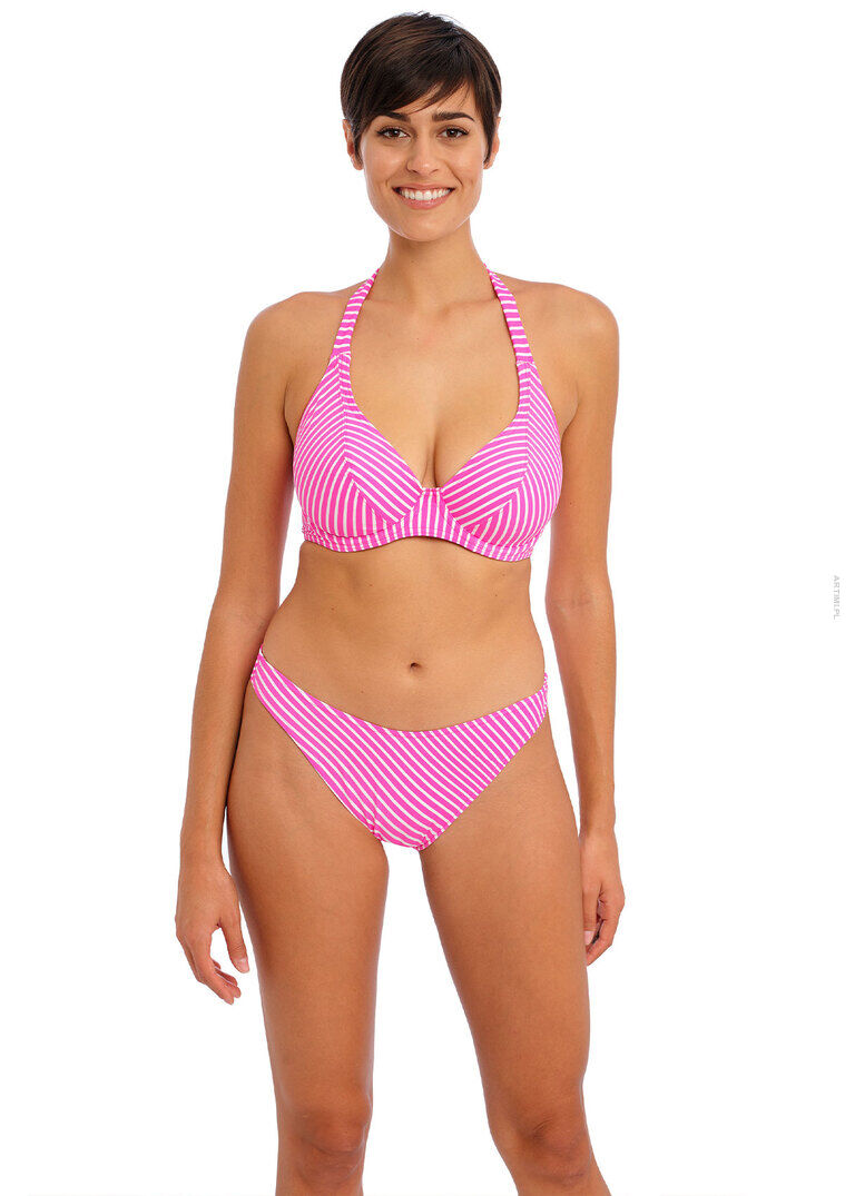 Freya Swim Jewel Cove majtki high leg do stroju kąpielowego raspberry