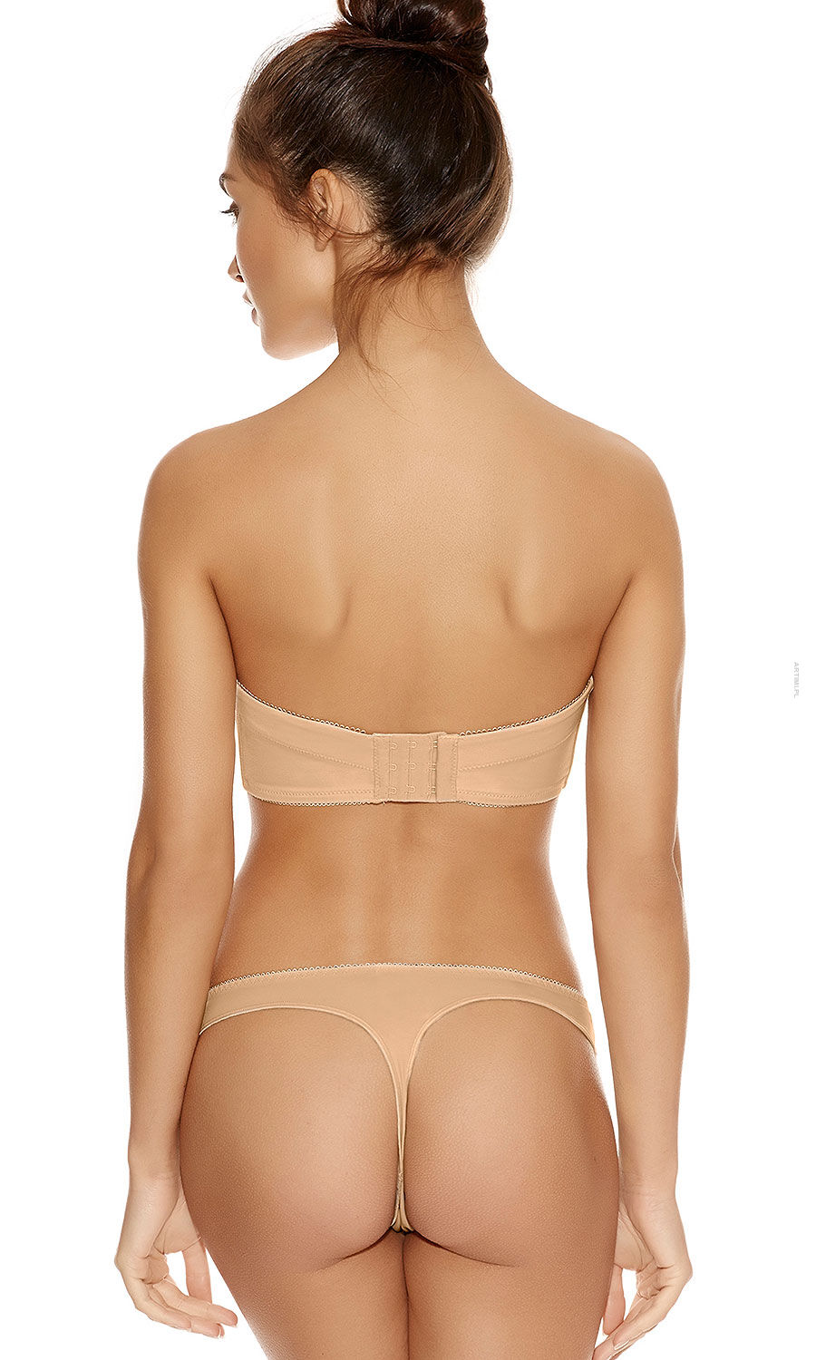 Freya Deco biustonosz usztywniany cielisty gładki strapless