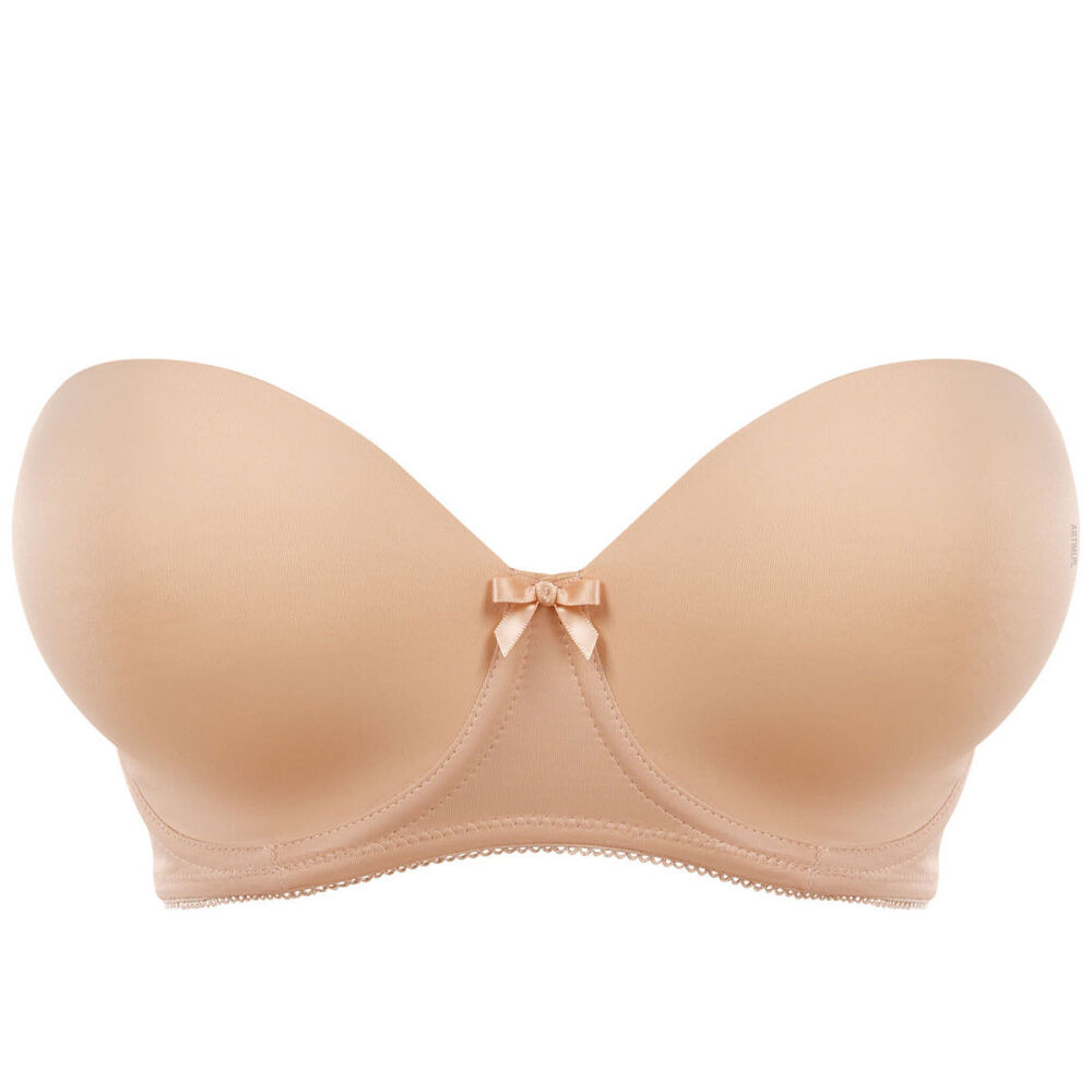 Freya Deco biustonosz usztywniany cielisty gładki strapless