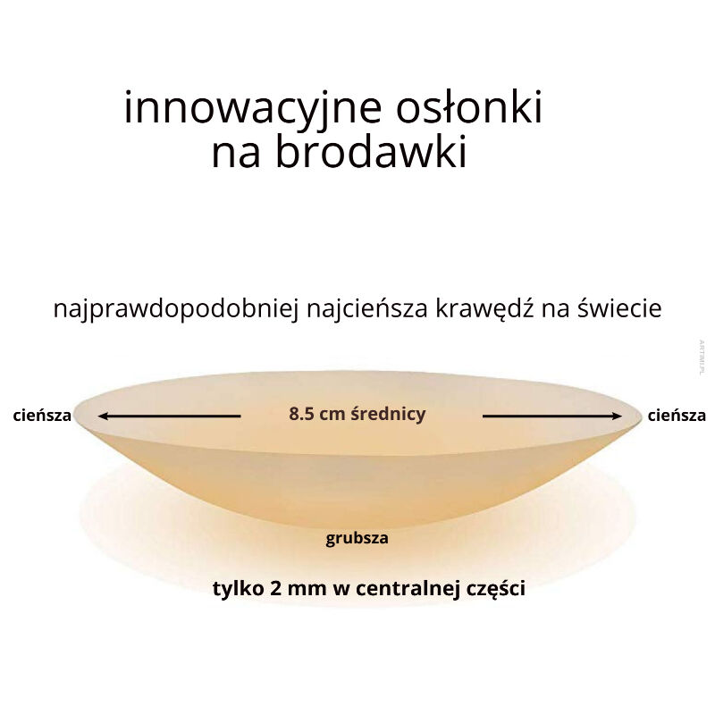 Bioostape silikonowe osłonki na sutki z klejem