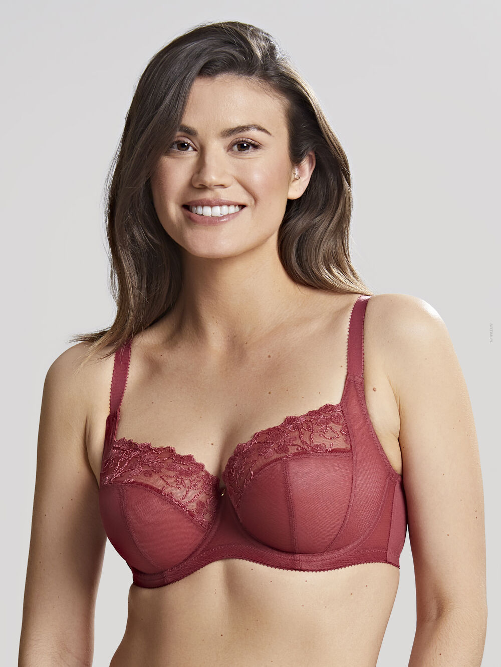 Panache Emilia miękki biustonosz na fiszbinach full cup Mineral Red